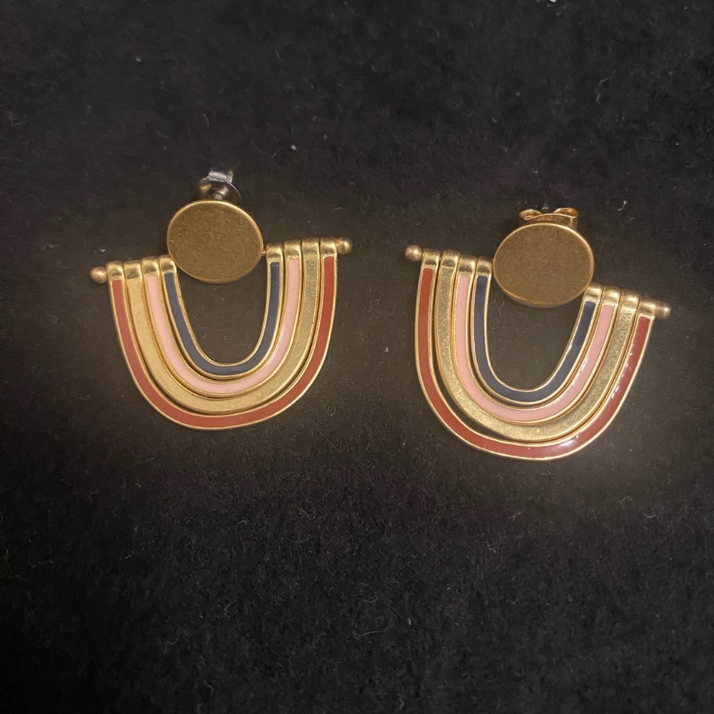 MWL hinged rainbow earrings